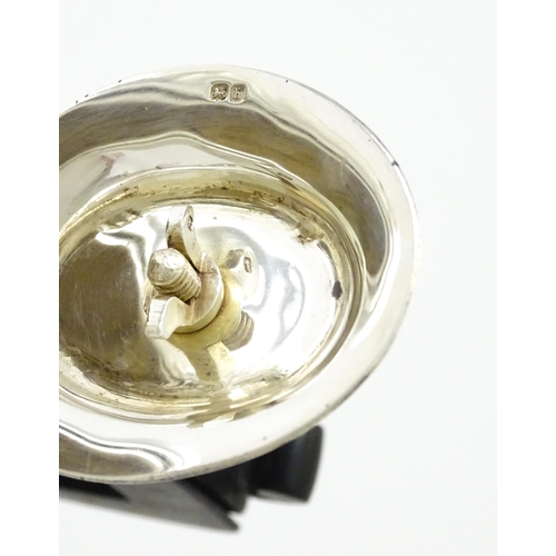 344 - A silver Bachelor's three piece tea set comprising teapot, sugar bowl and milk jug, hallmarked Birmi... 