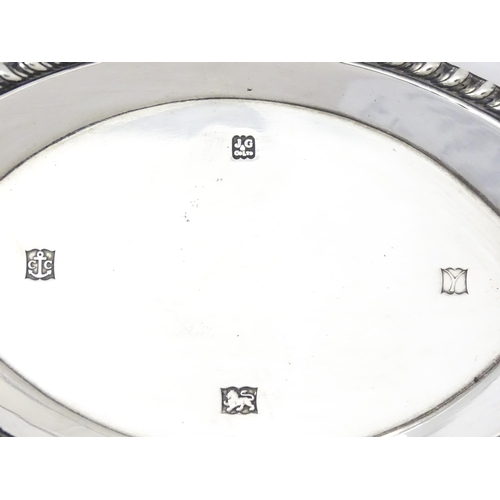 346 - A silver pin dish of lozenge form, hallmarked Birmingham 1973. Approx. 5 1/4