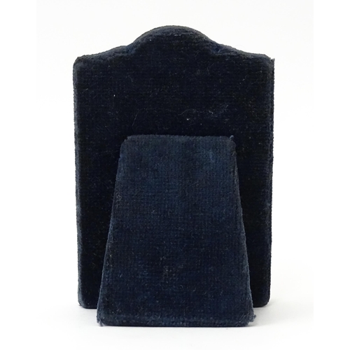 353 - An easel back clock with silver surround, hallmarked Sheffield 1995, maker Carrs of Sheffield. Appro... 