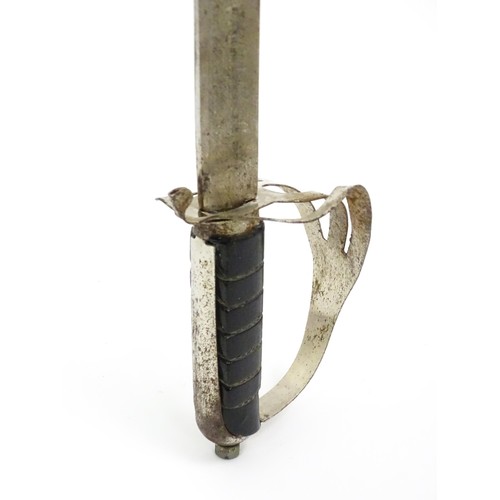442 - A mid 20thC Indian display sword / sabre and scabbard. Approx 38