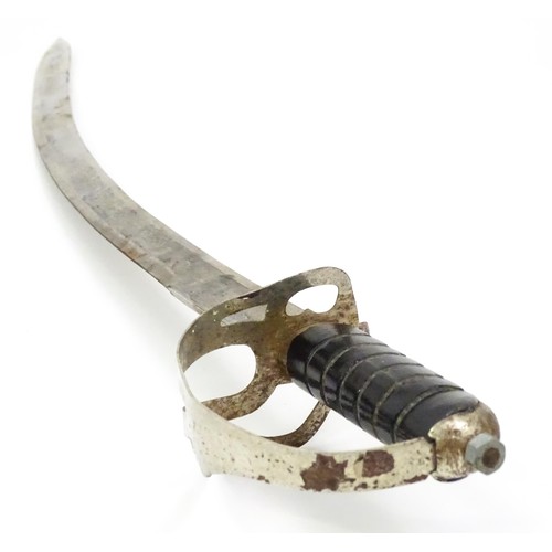 442 - A mid 20thC Indian display sword / sabre and scabbard. Approx 38
