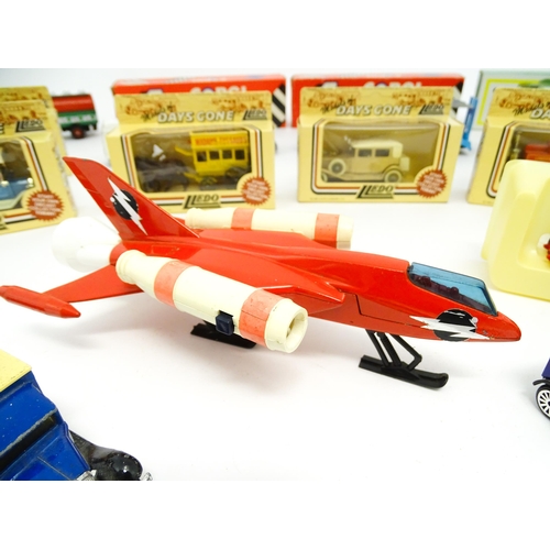 446 - Toys: A quantity of die cast scale model vehicles etc. to include Corgi Toys Seddon Atkinson Tanker,... 