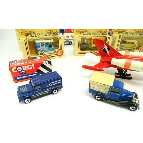 446 - Toys: A quantity of die cast scale model vehicles etc. to include Corgi Toys Seddon Atkinson Tanker,... 