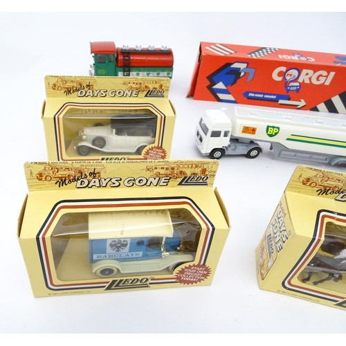 446 - Toys: A quantity of die cast scale model vehicles etc. to include Corgi Toys Seddon Atkinson Tanker,... 