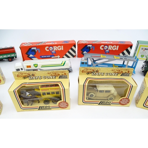 446 - Toys: A quantity of die cast scale model vehicles etc. to include Corgi Toys Seddon Atkinson Tanker,... 