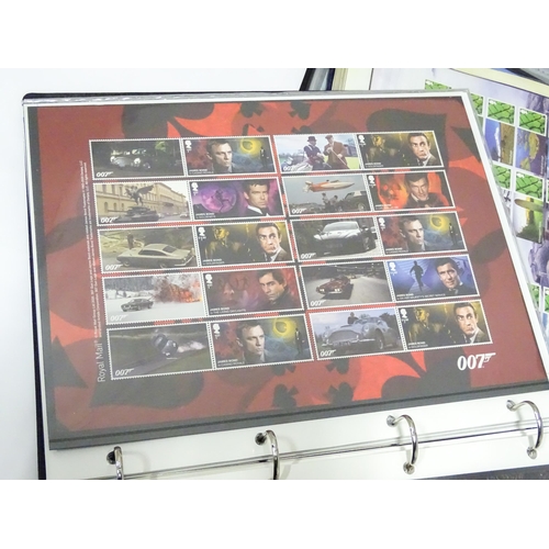 Five albums containing Royal Mail collectors sheets of stamps for Star ...