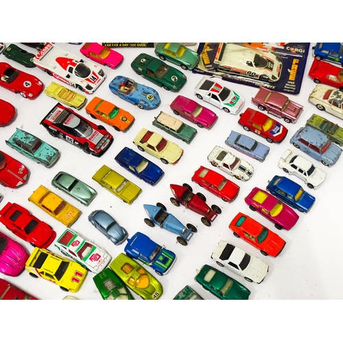 641 - Toys: A quantity of assorted die cast scale model vehicles to include Corgi, Matchbox, Solido, Dinky... 