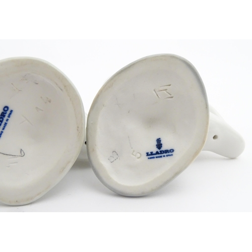 178 - Four Lladro models of ducks to include Little Duck no. 4552, Little Ducks after Mother no. 1307, etc... 