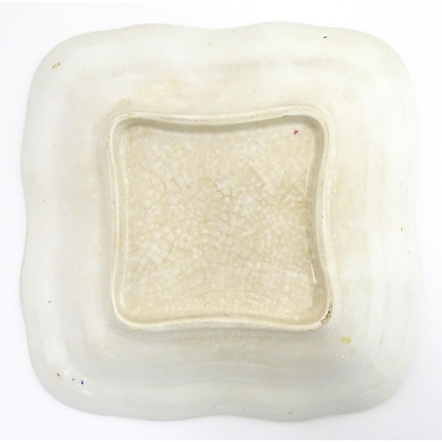 206A - A quantity of Booths dessert service wares in the Scale Blue pattern, decorated with flowers and exo... 