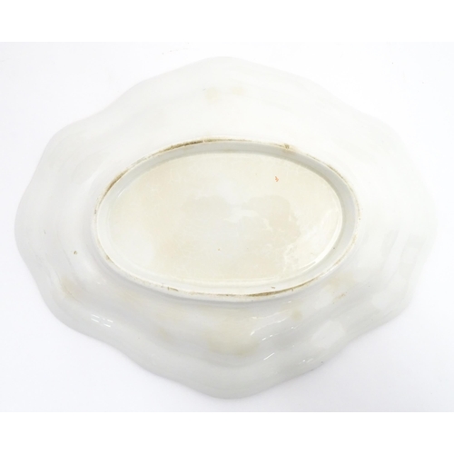 206A - A quantity of Booths dessert service wares in the Scale Blue pattern, decorated with flowers and exo... 