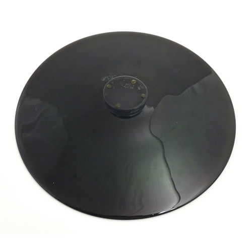 231 - An Orrefors Expo glass footed dish by Lena Bergstrom. Signed and dated 1996 under, etched Orrefors E... 