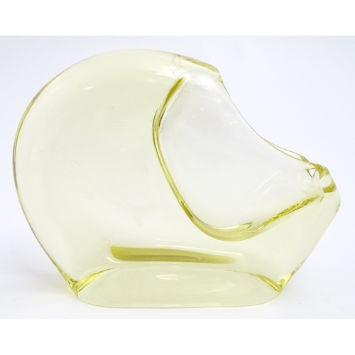 326 - A mid century Czech ashtray with fish design. In the manner of Miroslav Klinger. Approx. 5 1/2