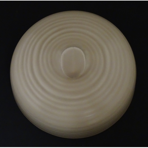 102 - A Wilkinson Clarice Cliff muffin dish. Marked under. Approx. 8 1/2