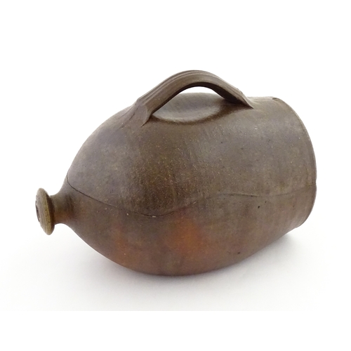 188 - A Tim Hurn (b. 1964) studio pottery wood fired salt glazed chicken brick. With impressed maker's mar... 