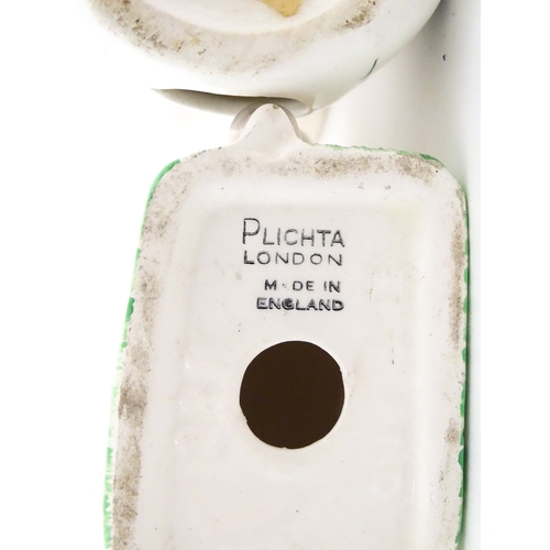 193 - Four Plichta models comprising bunny rabbit, lamb, duck, etc. Largest approx. 5