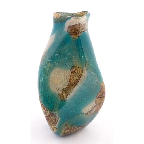 230 - A large Mdina twist vase in the marble pattern. Bears label under. Approx. 16