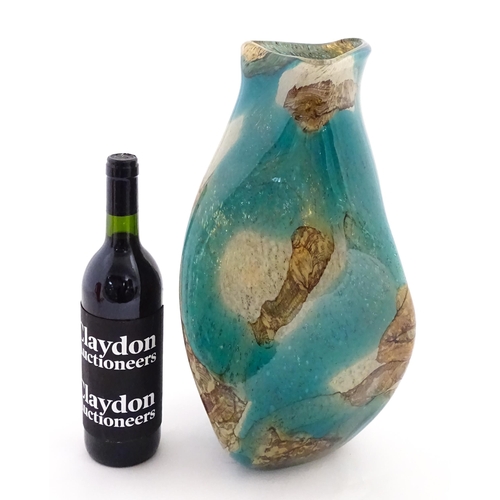 230 - A large Mdina twist vase in the marble pattern. Bears label under. Approx. 16