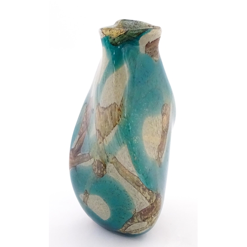 230 - A large Mdina twist vase in the marble pattern. Bears label under. Approx. 16