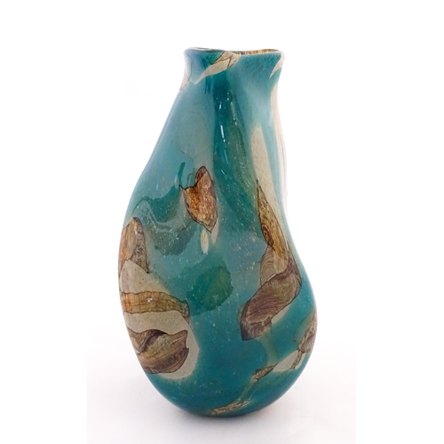 230 - A large Mdina twist vase in the marble pattern. Bears label under. Approx. 16