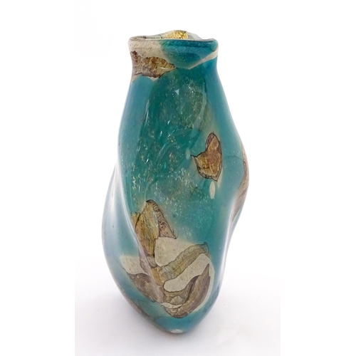 230 - A large Mdina twist vase in the marble pattern. Bears label under. Approx. 16