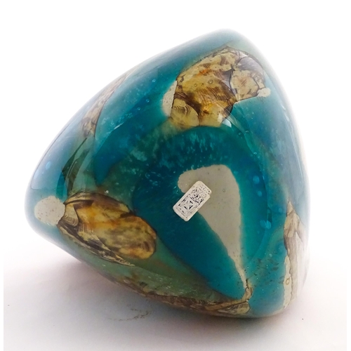 230 - A large Mdina twist vase in the marble pattern. Bears label under. Approx. 16