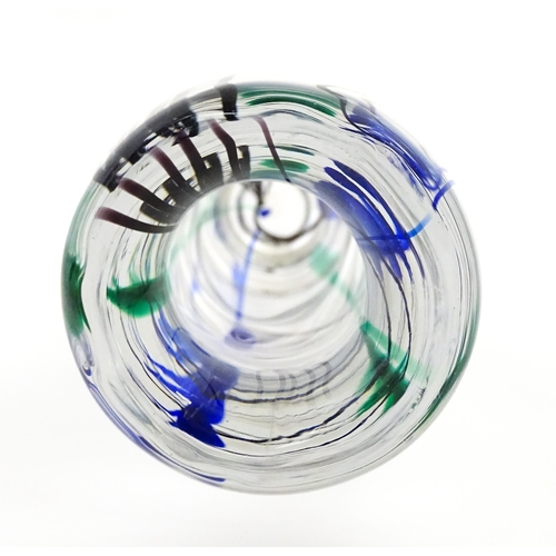 234 - Scandinavian glass: A Kosta Boda Abstracta vase designed by Vicke Lindstrand. Approx. 12