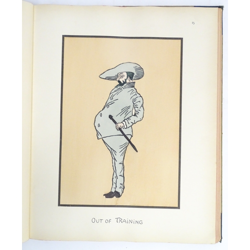 986 - Book: Caricatures by H.S., containing hand coloured lithographic plates. Privately printed, c. 1920