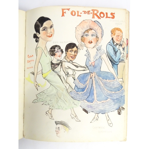 1862 - A 20thC artist's album of watercolours, pencil, ink and pastel drawings by Ivy Theresa Attwell (1898... 