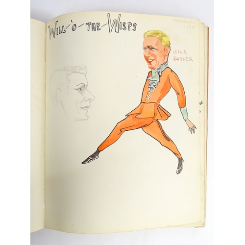 1862 - A 20thC artist's album of watercolours, pencil, ink and pastel drawings by Ivy Theresa Attwell (1898... 