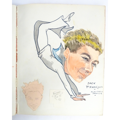 1862 - A 20thC artist's album of watercolours, pencil, ink and pastel drawings by Ivy Theresa Attwell (1898... 