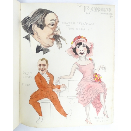 1862 - A 20thC artist's album of watercolours, pencil, ink and pastel drawings by Ivy Theresa Attwell (1898... 