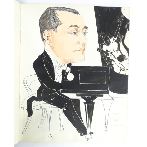 1862 - A 20thC artist's album of watercolours, pencil, ink and pastel drawings by Ivy Theresa Attwell (1898... 