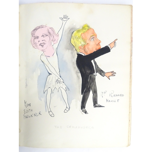 1862 - A 20thC artist's album of watercolours, pencil, ink and pastel drawings by Ivy Theresa Attwell (1898... 