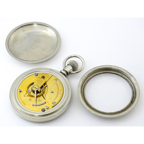 1188A - Militaria, First World War / WWI / World War 1 /  WW1 : a GSTP type pocket watch by Elgin, USA. The ... 