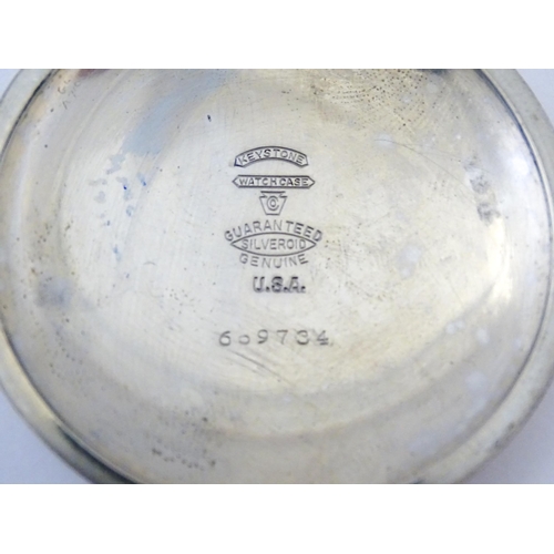 1188A - Militaria, First World War / WWI / World War 1 /  WW1 : a GSTP type pocket watch by Elgin, USA. The ... 