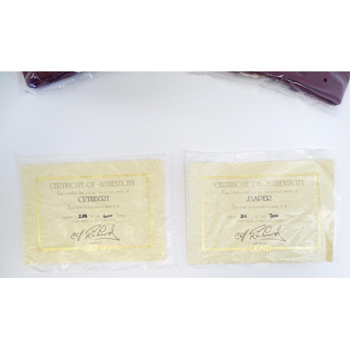 1292 - Toys: Two limited edition Gund mohair teddy bears from the Cliff Richard collection, comprising Jasp... 