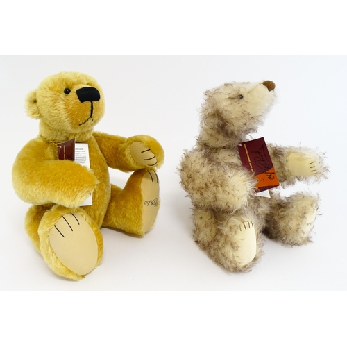 1292 - Toys: Two limited edition Gund mohair teddy bears from the Cliff Richard collection, comprising Jasp... 