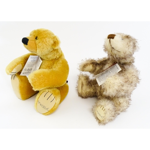 1292 - Toys: Two limited edition Gund mohair teddy bears from the Cliff Richard collection, comprising Jasp... 