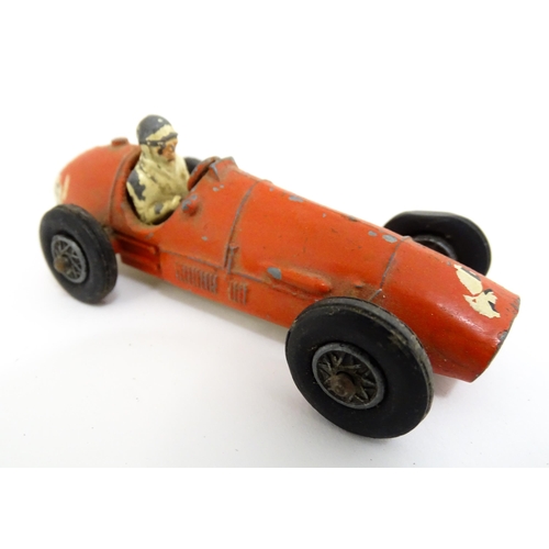 1293 - Toys: Nine assorted die cast scale model racing cars to include Dinky Toys: Alfa Romeo no. 232, Talb... 