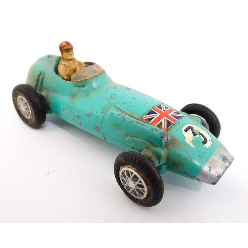 1293 - Toys: Nine assorted die cast scale model racing cars to include Dinky Toys: Alfa Romeo no. 232, Talb... 