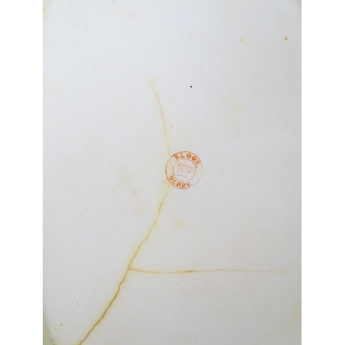 186 - A quantity of Bloor Derby wares to include serving dishes and tureen decorated with hand painted flo... 