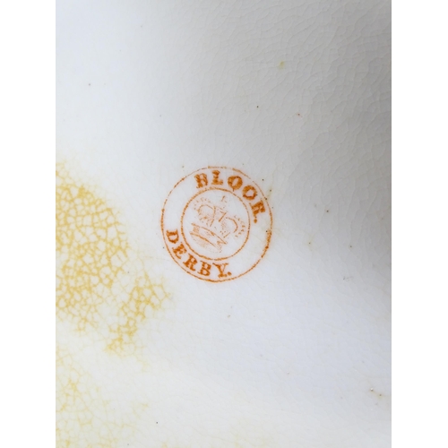 186 - A quantity of Bloor Derby wares to include serving dishes and tureen decorated with hand painted flo... 