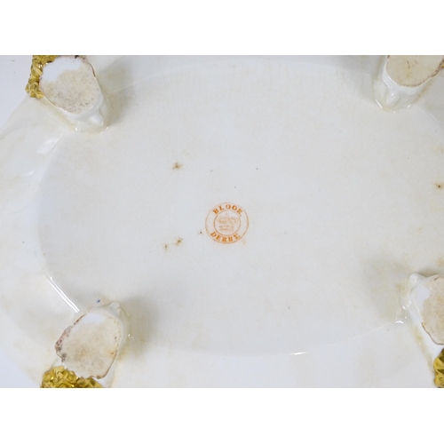 186 - A quantity of Bloor Derby wares to include serving dishes and tureen decorated with hand painted flo... 