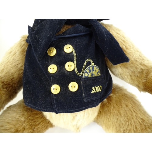 1292A - Toys: Five Harrods teddy bears to include Christmas Bear 2010, Millennium Bear, Christmas Bear 2007,... 
