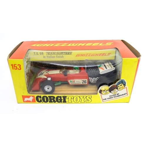 1294 - Toys: Five Corgi Toys die cast scale model Whizz Wheely racing cars comprising Surtees T. S. 9 F/1 R... 