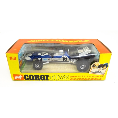 1294 - Toys: Five Corgi Toys die cast scale model Whizz Wheely racing cars comprising Surtees T. S. 9 F/1 R... 