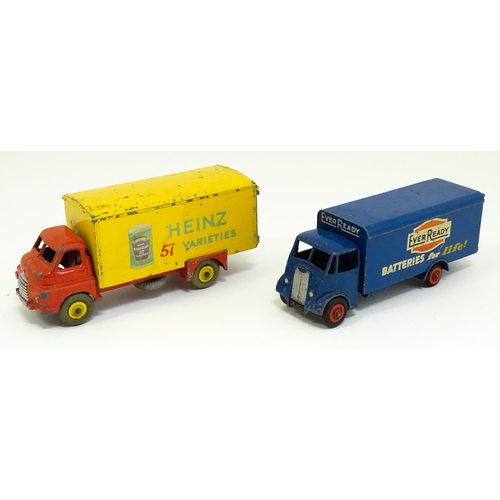 1295 - Toys: Two Dinky Supertoys die cast scale model vehicles comprising Big Bedford Heinz no. 923, and Gu... 