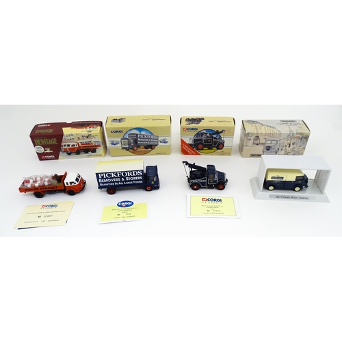 1296 - Toys: Three Corgi Toys die cast scale model vehicles comprising Corgi Classics Pickfords Scammell Hi... 