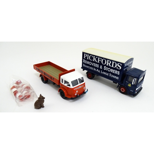 1296 - Toys: Three Corgi Toys die cast scale model vehicles comprising Corgi Classics Pickfords Scammell Hi... 