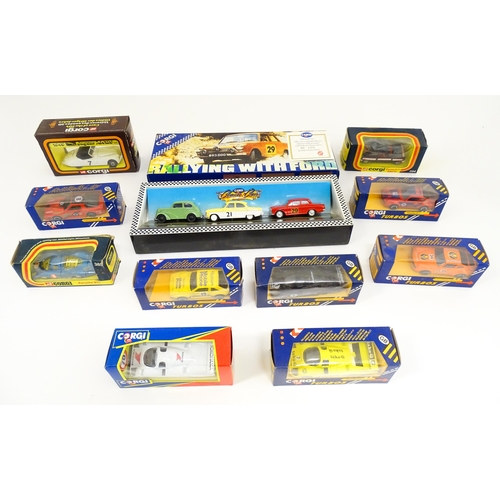 1298 - Toys: A quantity of boxed Corgi Toys die cast scale model cars, to include Renault 5 Alpine, Porsche... 